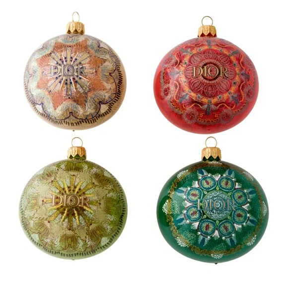RARE DIOR set of 8 ornaments | holiday | christmas ornaments BNIB - Picture 2 of 9